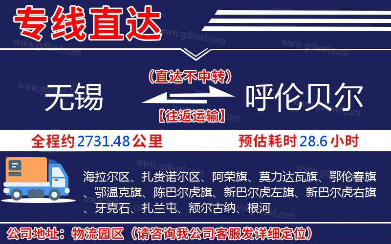 無(wú)錫到呼倫貝爾物流公司 無(wú)錫到呼倫貝爾物流公司