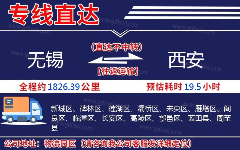 無(wú)錫到西安物流公司 無(wú)錫到西安物流公司